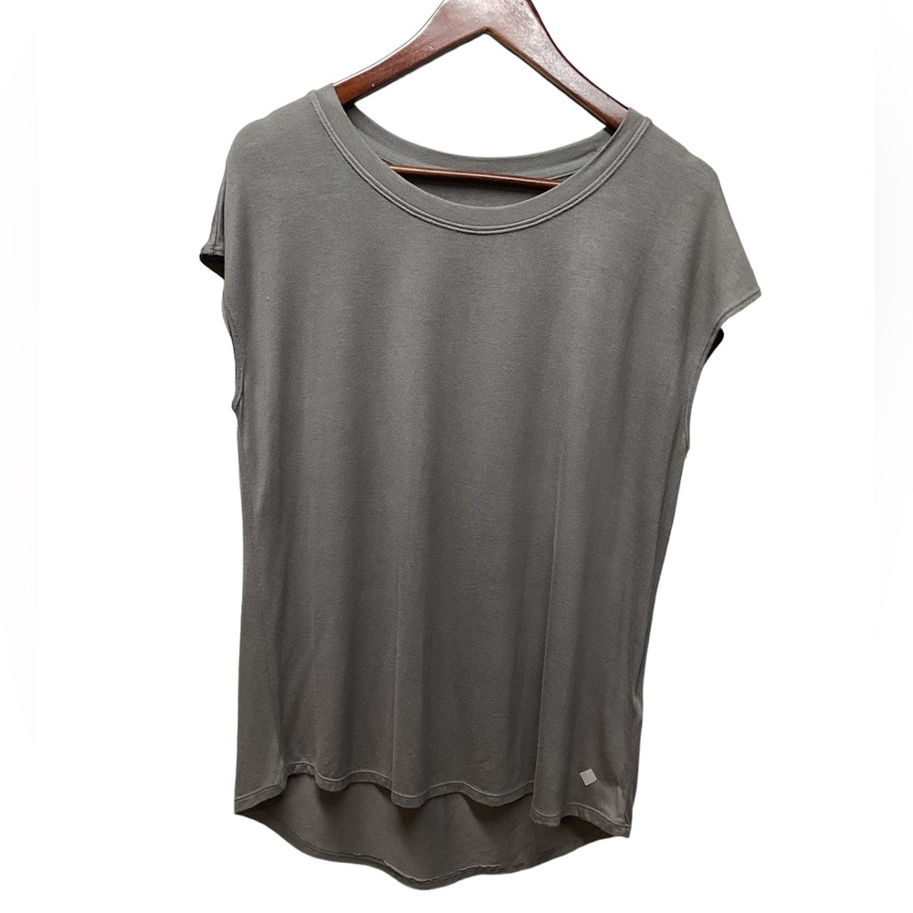 LulaRoe Rise collection Tenacious work out tee Size Small.  Charcoal Gray